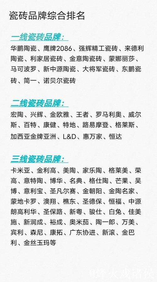 国产精品大集结：一线二线三线品牌全解析